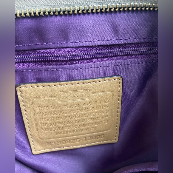 Coach Carly Signature C Hobo Bag Tan & Brown Canvas Gold Tone Hardware - Picture 8 of 16